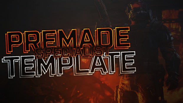 Black Ops 3 Thumbnail Template Pack V9 - Clean & Simple Edition