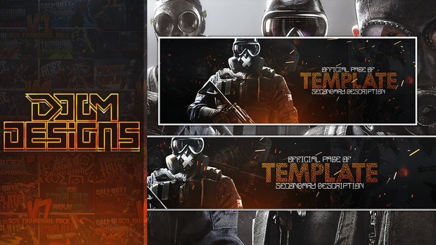 Rainbow Six Siege Revamp Template - Photoshop