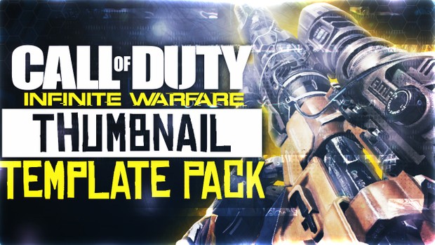 Infinite Warfare - KBS Longbow Sniper Rifle Edition - Thumbnail Template Pack V4 - Photoshop