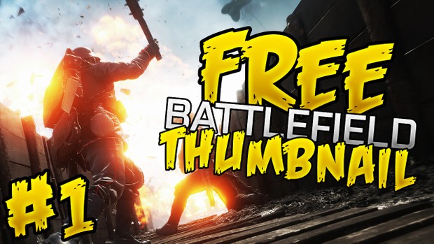 Battlefield 1 - FREE Thumbnail Template Pack - Photoshop