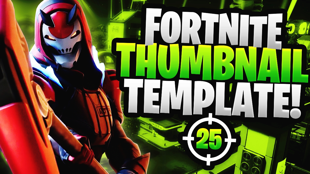 Fortnite YouTube Thumbnail Template Pack - Vandetta Sk - ACEZ Graphics ...