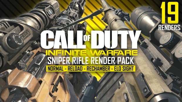 Infinite Warfare Sniper Rifle Render Pack
