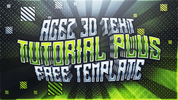 3D Text Effect - Free Version Download - Photoshop Tutorial