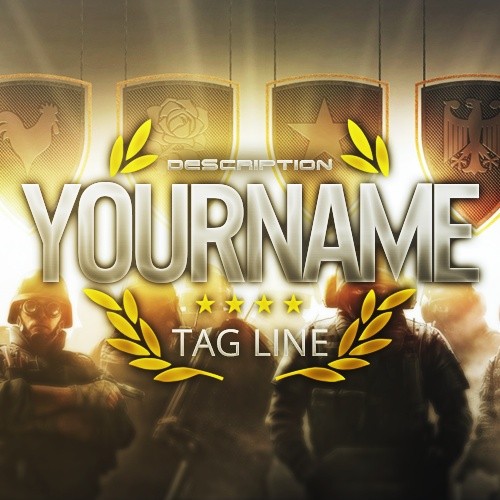 Rainbow Six Siege - Pro League - Revamp Template Pack - Photoshop