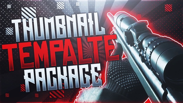 Modern Warfare Remastered - Thumbnail Template Pack V5 - Photoshop Template