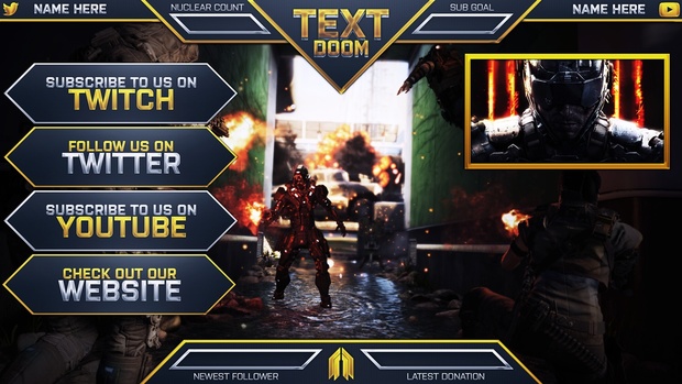Ultimate Customizable Twitch Live Stream Template Pack V2