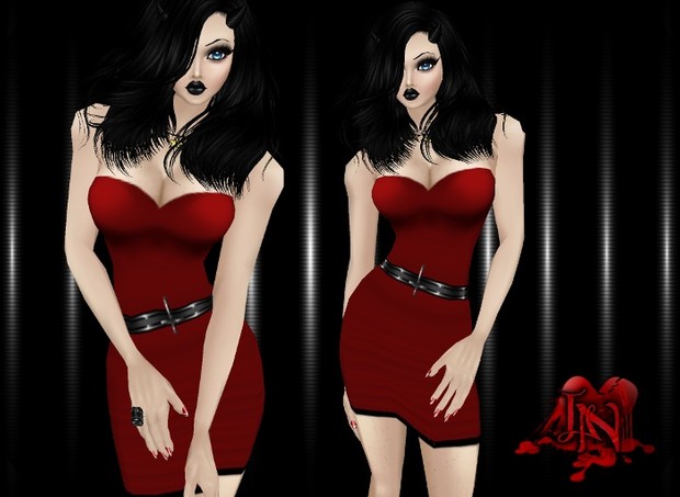 Red Dress with Unholy Belt