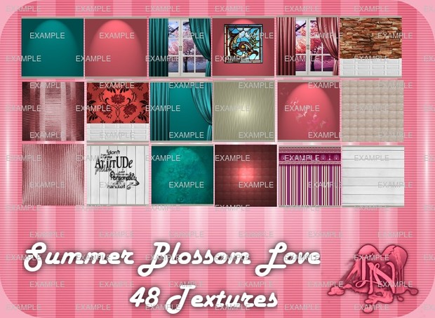 Summer Love Blossom Room Textures