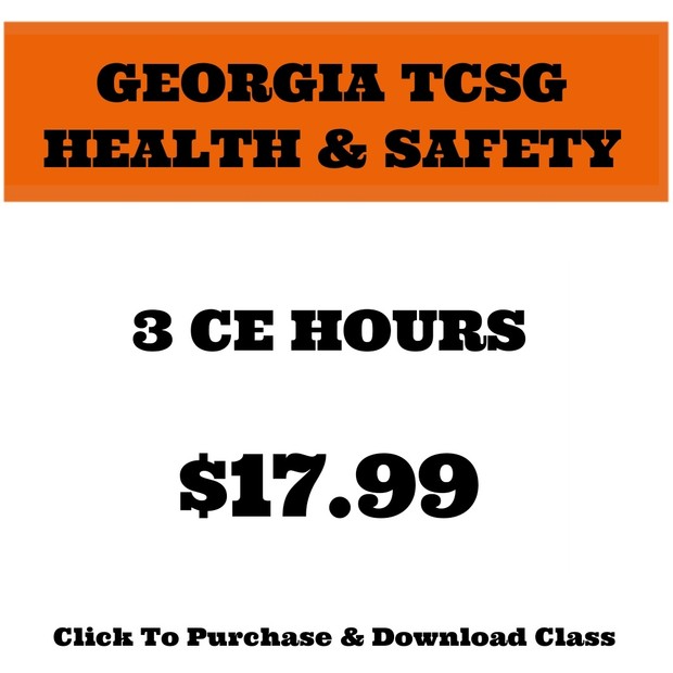 GEORGIA COSMETOLOGY HEALTH AND SAFETY