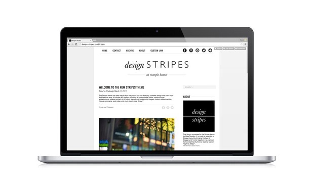 STRIPES Premium Tumblr Theme