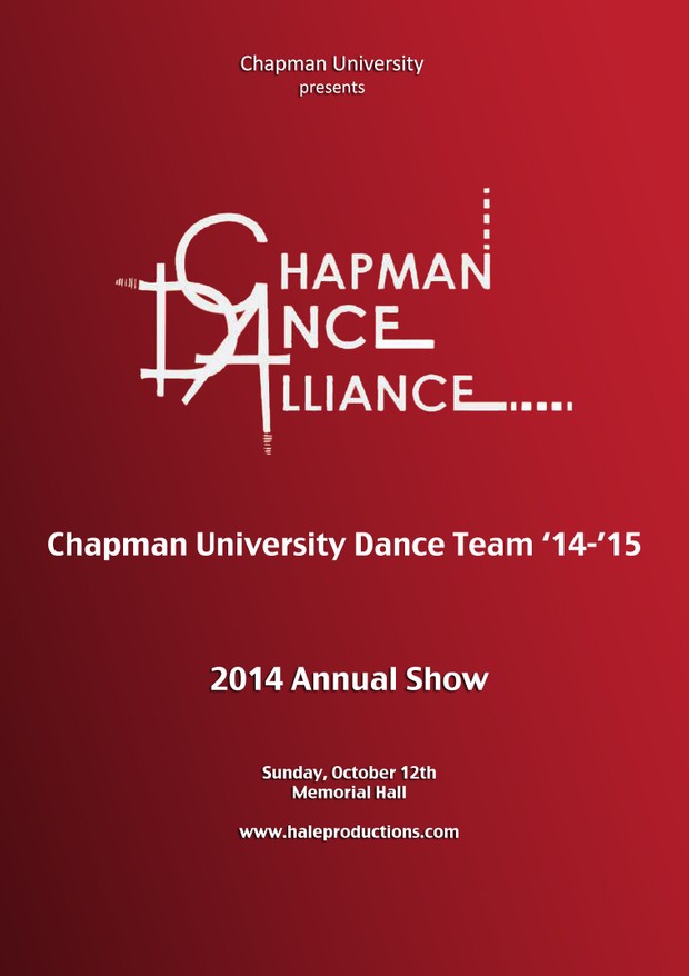 Chapman Dance Alliance 2014 - 01 - Chapman Univeristy Dance Team ’14-’15