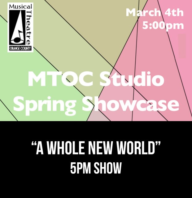 “A Whole New World” – Aladdin From the 5pm 3/4/17 MTOC Spring Showcase