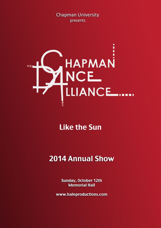 Chapman Dance Alliance 2014 - 12 Like The Sun