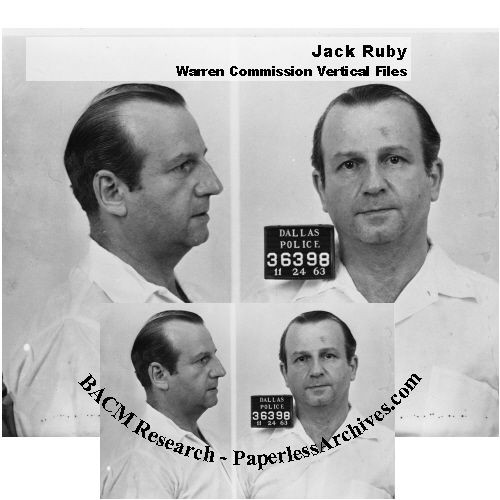 JFK Assassination Jack Ruby Warren Commission Vertical Files