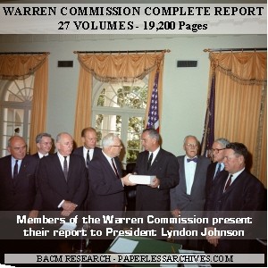 Warren Commission Complete Report, Hearings, and Exhib -  PaperlessArchives.com