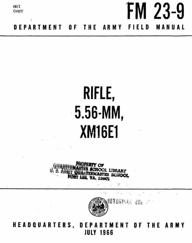 Vietnam War: M-16 M-14 & Other Rifle Groups Dept of Defense Reports, Field Manuals