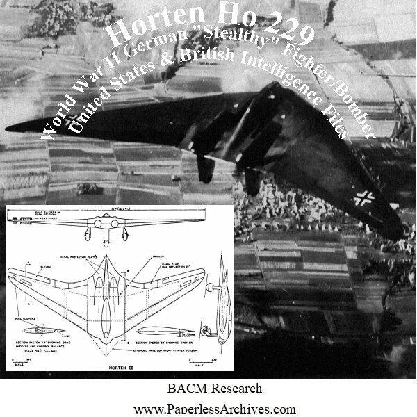 Horten Ho 229 German Stealthy Fighter Bomber Aircraf Paperlessarchives Com