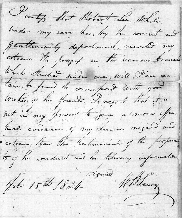 Civil War: Robert E. Lee United States War Department Files