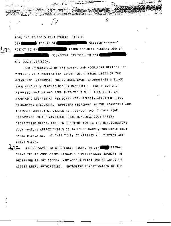 Jeffrey Dahmer FBI Files - Download