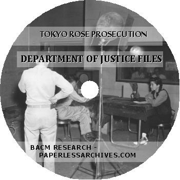 Tokyo Rose Prosecution Department of Justice Files - Download