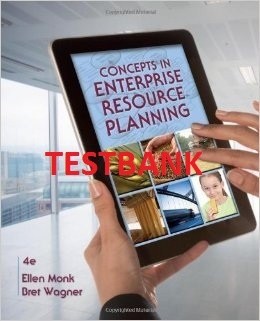 ITM 330 TESTBANK - Concepts in Enterprise Resource Planning (4th Ed)