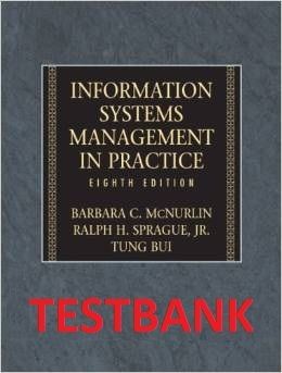 TESTBANK itm 505 - Information Systems Management in Practice (8th Edition)