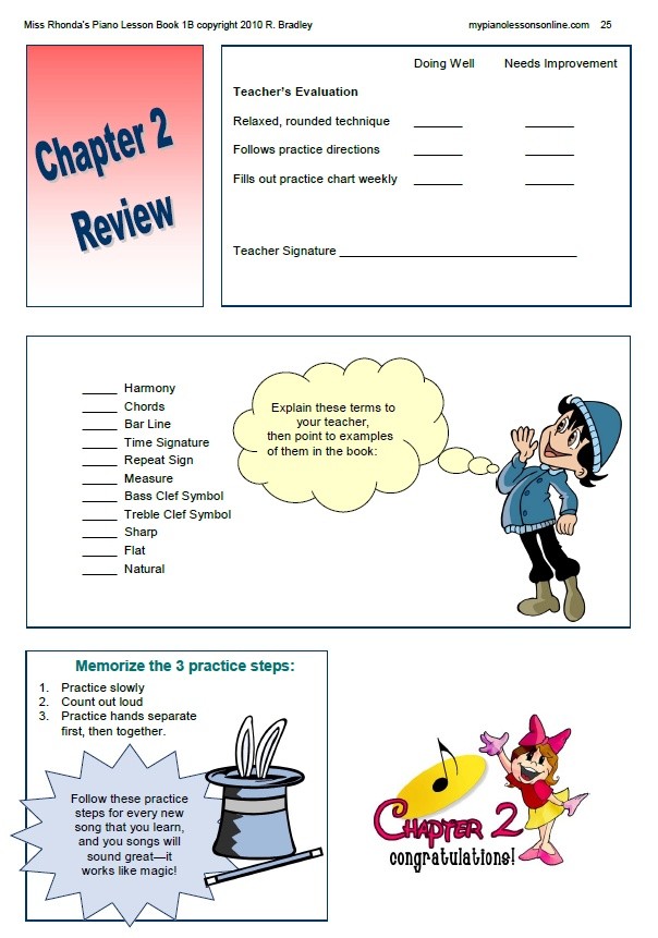 Miss Rhonda's Piano Lesson Book 1B