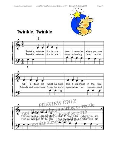 Miss Rhonda's Piano Lesson Book 1A