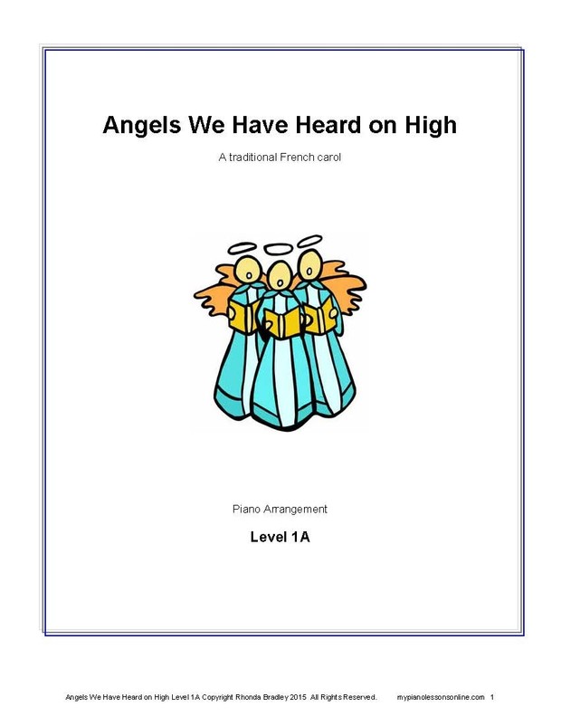 Angels We Have Heard on High sheet music Level 1A