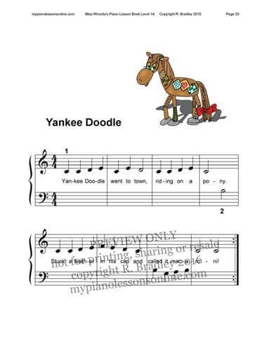 Miss Rhonda's Piano Lesson Book 1A