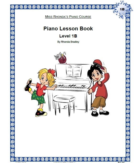 Miss Rhonda's Piano Lesson Book 1B