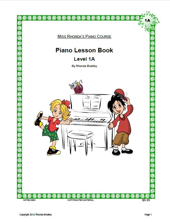Miss Rhonda's Piano Lesson Book 1A