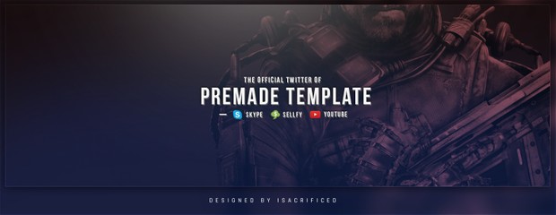 ''Violet Soldier'' Twitter Header