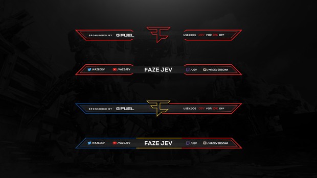 FazeClan Twitch/Video Overlays x2