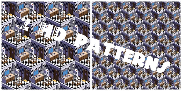 JPG Voxel Kitchen Pattern