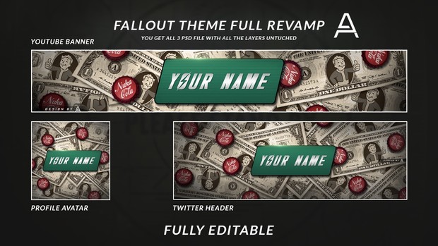 Fallout Themed Social Media Revamp | Fully Editable