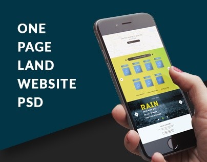 One Page Land Website Design Template | By ATT