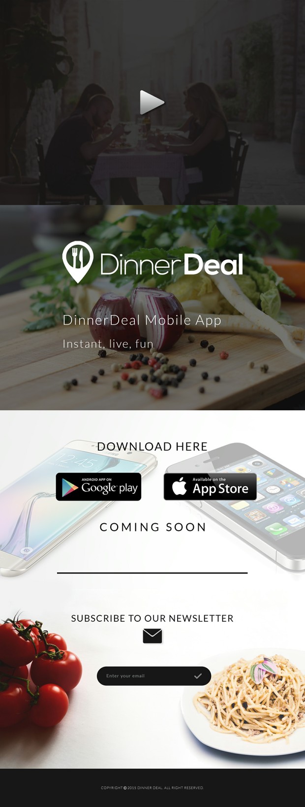 One Page Website Design Template | By ATT
