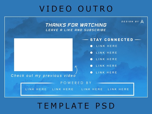 Free Youtube Video Outro Template