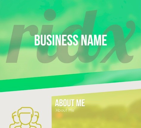 thread design template sway green yellow