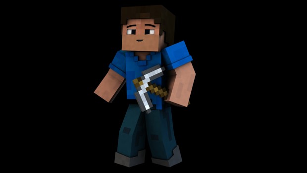 Custom Minecraft Render (Extruded)