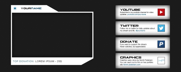 Twitch | Cam Frame and Description Tiles - Pack#2