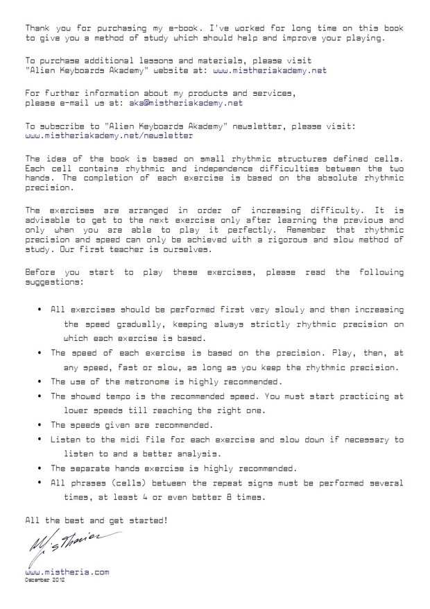 RITHMICA - Method for Piano/Keyboard players (PDF)