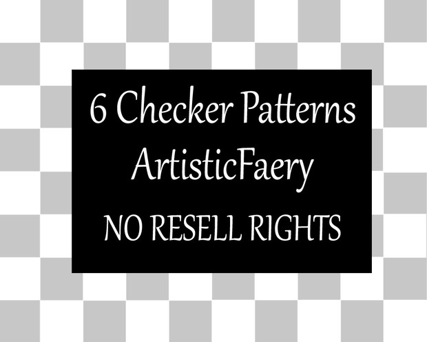 6 Checker Patterns for Digital Art