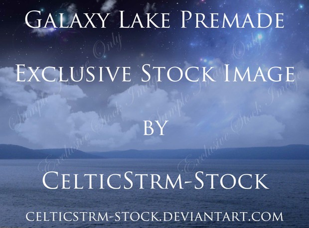 Galaxy Lake Premade Background