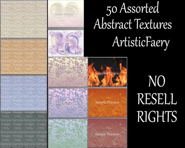 50 Assorted Abstract Textures