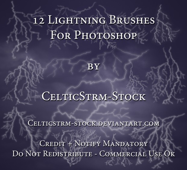 Lightning Photoshop Brushes