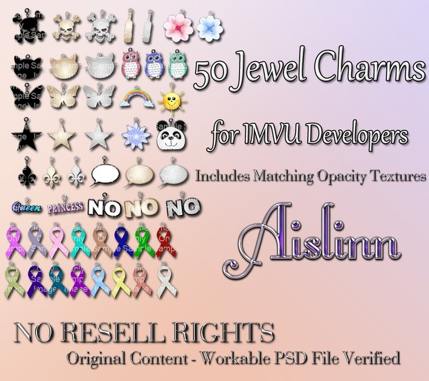 Jewel Charm Textures for IMVU ON SALE!