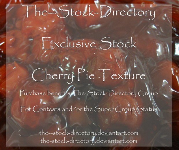 Cherry Pie Texture Stock Photo