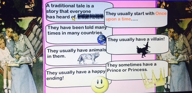 Traditional Tales Week of ACTIVINPSIRE PRIMARY FLIPCHART SLIDES
